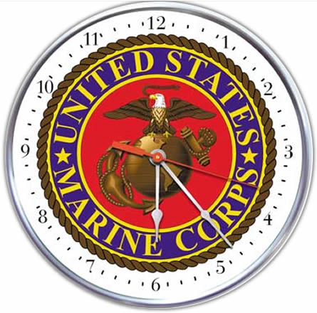 US Marine Corp Collectible Wall Clock